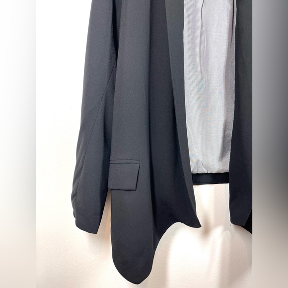 Cartonnier Women’s Black Single Breasted Open Front Blazer Size Large - Picture 2 of 9